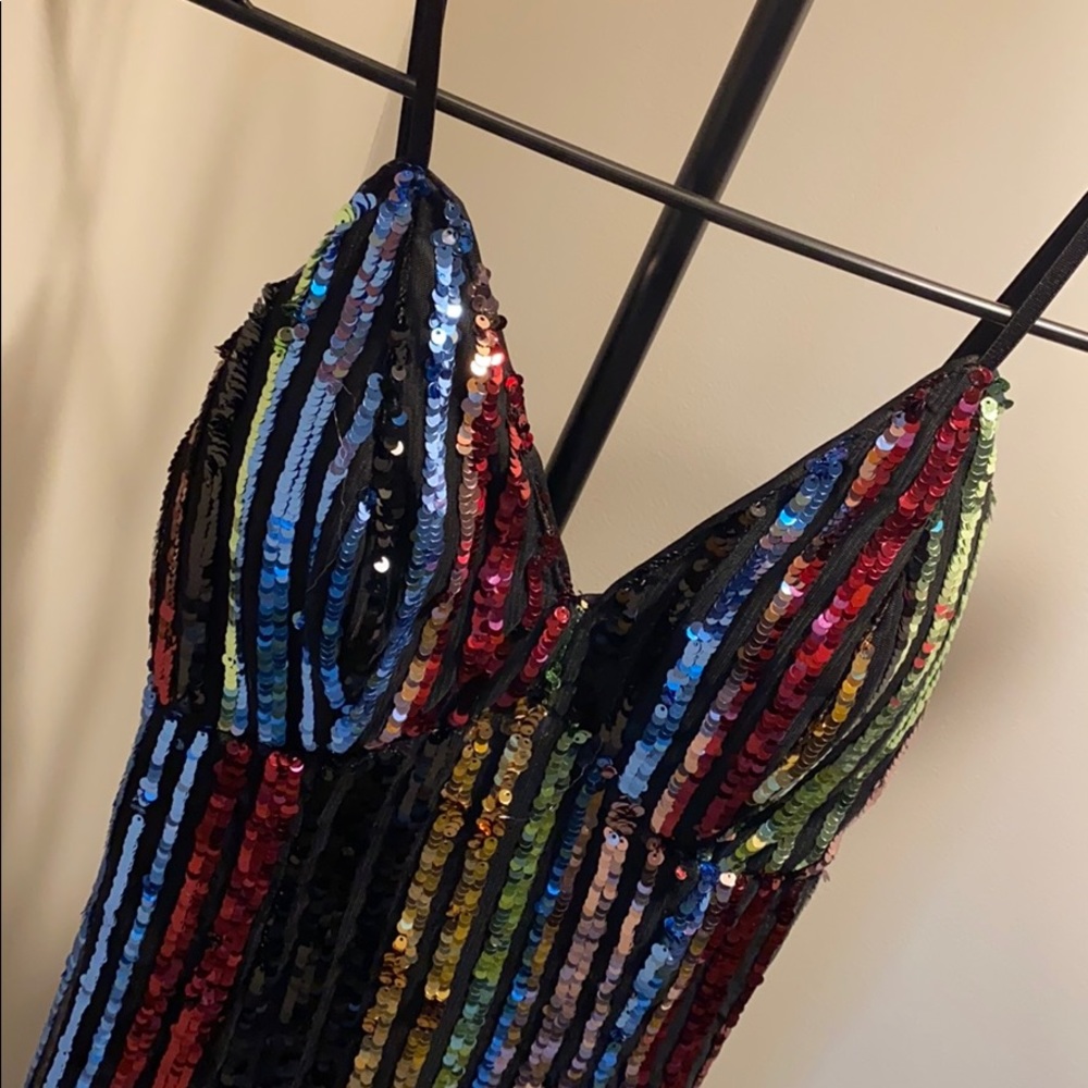 Sequined Bodycon Tank Dress
